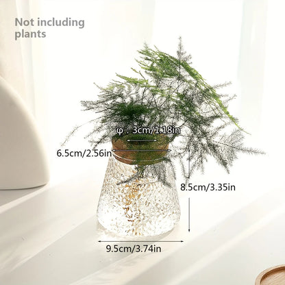 1Pc, Glass Planter Propagation Station Vase Rack Tabletop Hydroponic Plants Cuttings Office Home Decoration