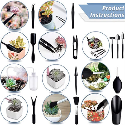 5/8/13Pcs Garden Planter Kit Succulent Plants Tools Mini Garden Hand Tools Set Indoor Bonsai Miniature Transplant Seedling Tool