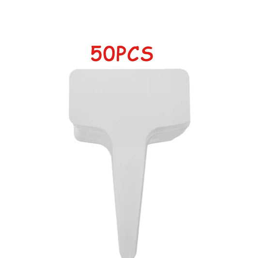 100/50Pcs Horticultural Labels Plastic Planting Plant Labels Planting Signs Three-Dimensional Labels Flower Labels/T-Type Labels