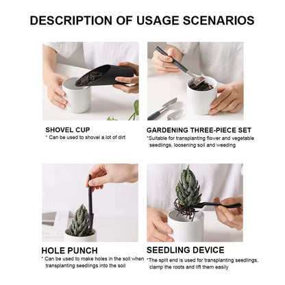 5/8/13Pcs Garden Planter Kit Succulent Plants Tools Mini Garden Hand Tools Set Indoor Bonsai Miniature Transplant Seedling Tool