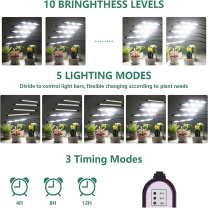 Tripod 6000K USB Phyto Lamp Full Spectrum Hydroponics LED Grow Light Indoor Plants Lamp Greenhouse Veg Flower Phytolamp Grow Box
