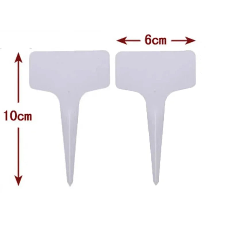 100/50Pcs Horticultural Labels Plastic Planting Plant Labels Planting Signs Three-Dimensional Labels Flower Labels/T-Type Labels