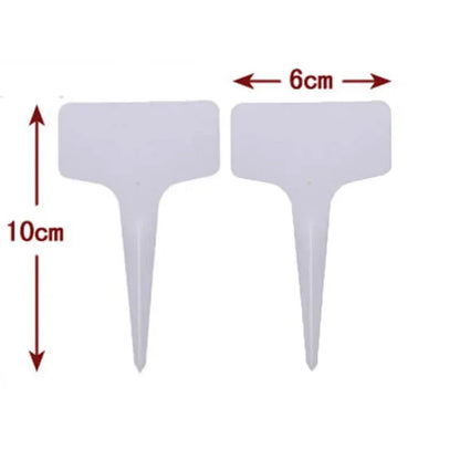 100/50Pcs Horticultural Labels Plastic Planting Plant Labels Planting Signs Three-Dimensional Labels Flower Labels/T-Type Labels