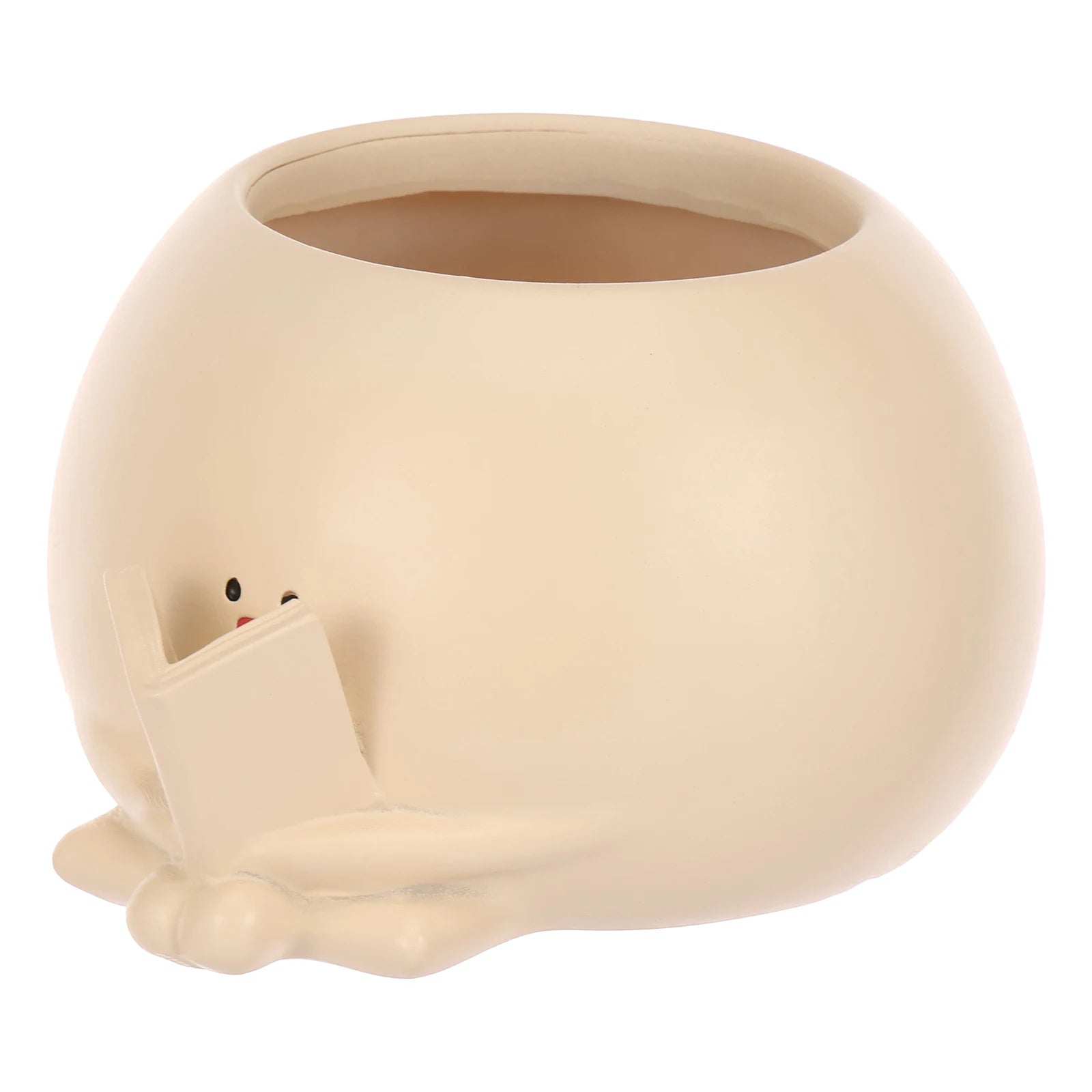 Chair Smile Face Planter Resin Face Flower Pot with Drainage Hole Creative Succulent Flower Pot Home Garden Flower Container